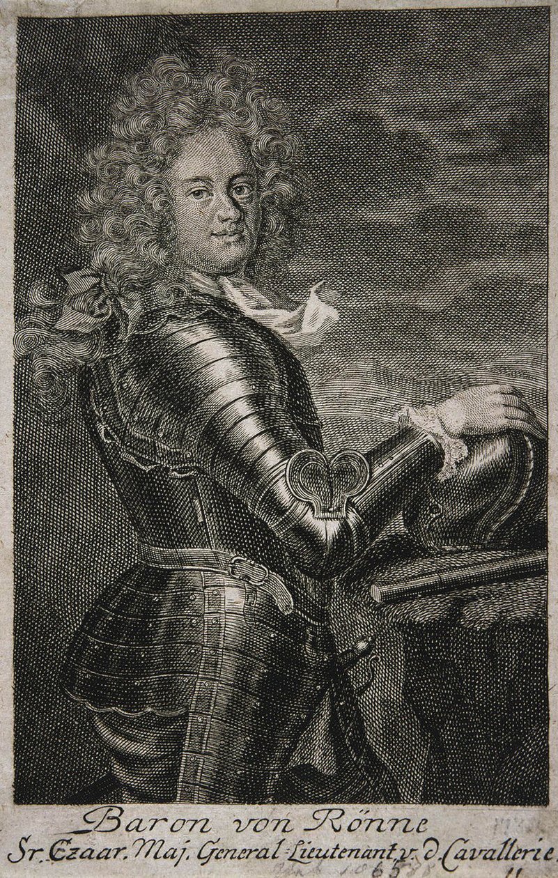 Carl Ewald von Roenne báró portréja, 16631716 alkotó: Unbekannt