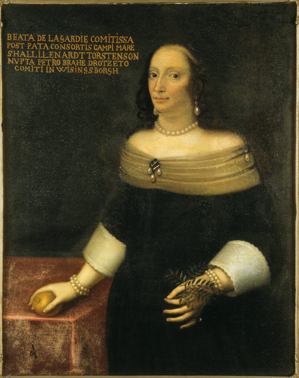 Beata De la Gardie portréja 1612-1680, c. 1653. alkotó: Unbekannt