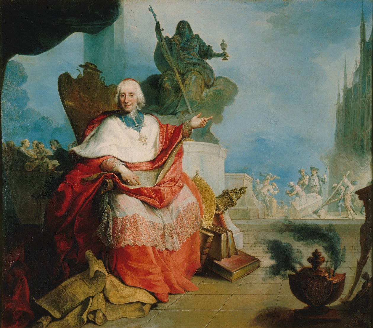 Louis Antoine de Noailles bíboros portréja 1651-1729, 1729. alkotó: Unbekannt