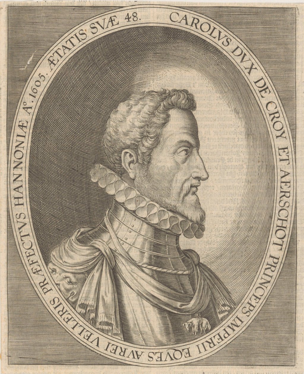 III. Croÿ Károly portréja 1560-1612, 1600-as évek. alkotó: Unbekannt