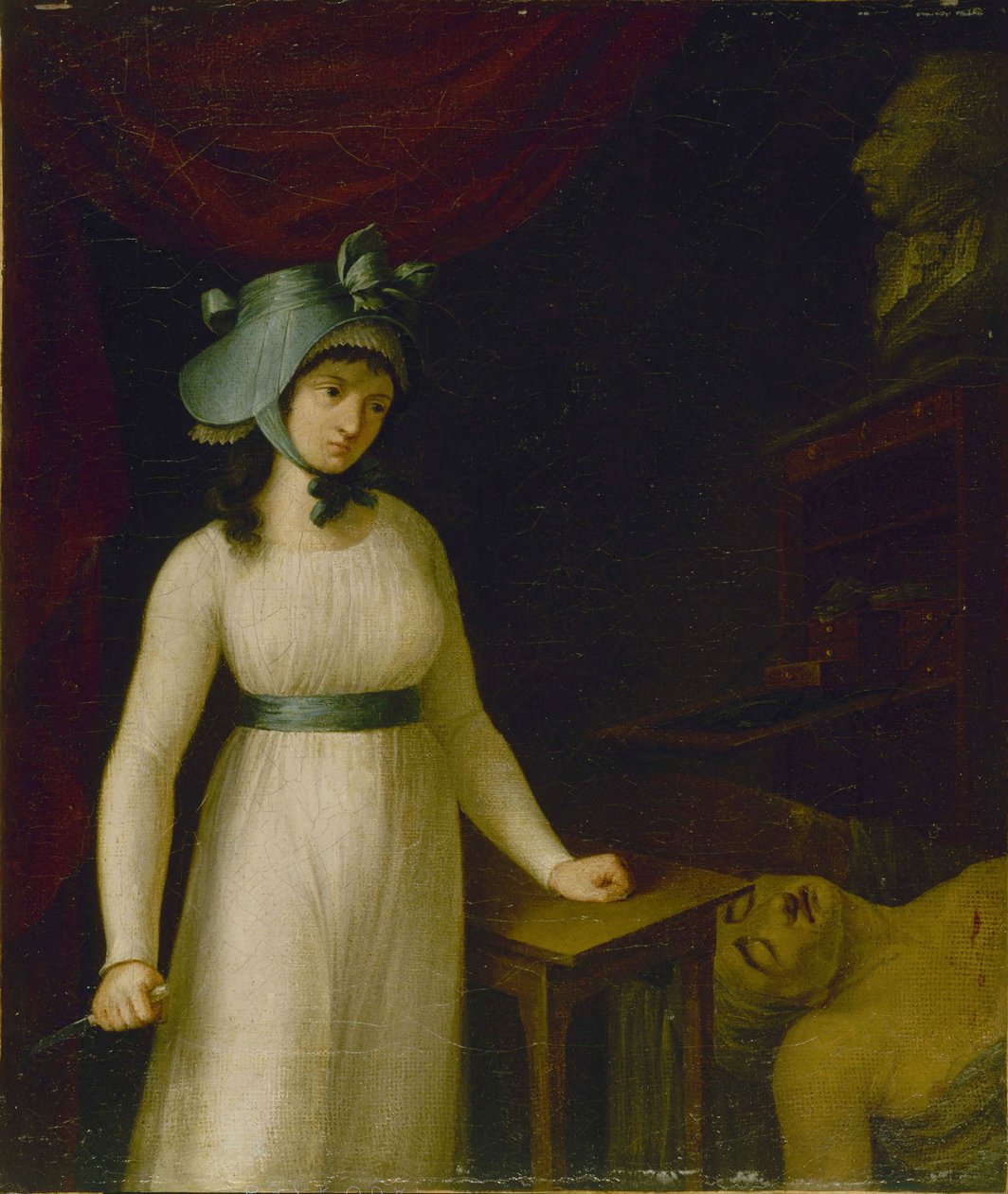 Charlotte Corday portréja 1768-1793, 1793-1798 között. alkotó: Unbekannt