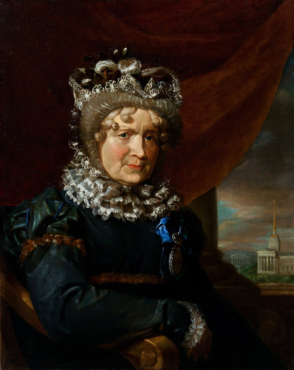 Charlotte von Lieven portréja, született von Gaugreben 1743-1828, 1831. alkotó: Unbekannt