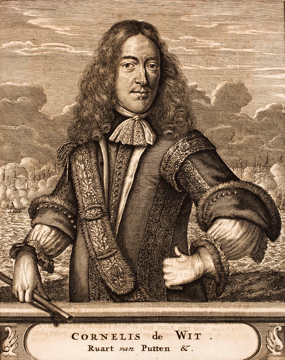 Cornelis de Witt portréja 1623-1672 Forrás: Háborús jelenet, 1675. alkotó: Unbekannt