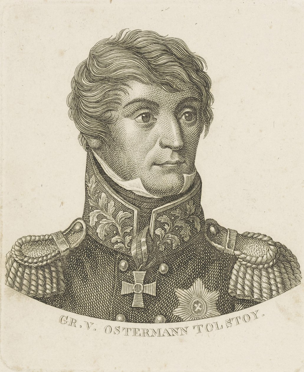 Alekszandr Ivanovics gróf Ostermann-Tolsztoj portréja 1772-1857, c. 1800. alkotó: Unbekannt