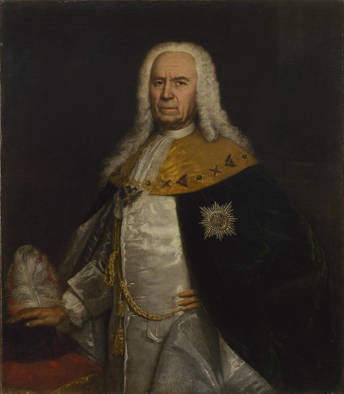 Andrej Ivanovics Usakov gróf portréja 1708-1739, XVIII. század közepe alkotó: Unbekannt
