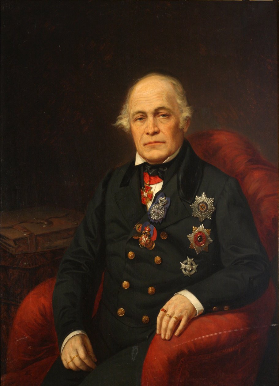 Dmitrij Nyikolajevics Bludov gróf portréja 1785-1864, XIX. század közepe. alkotó: Unbekannt
