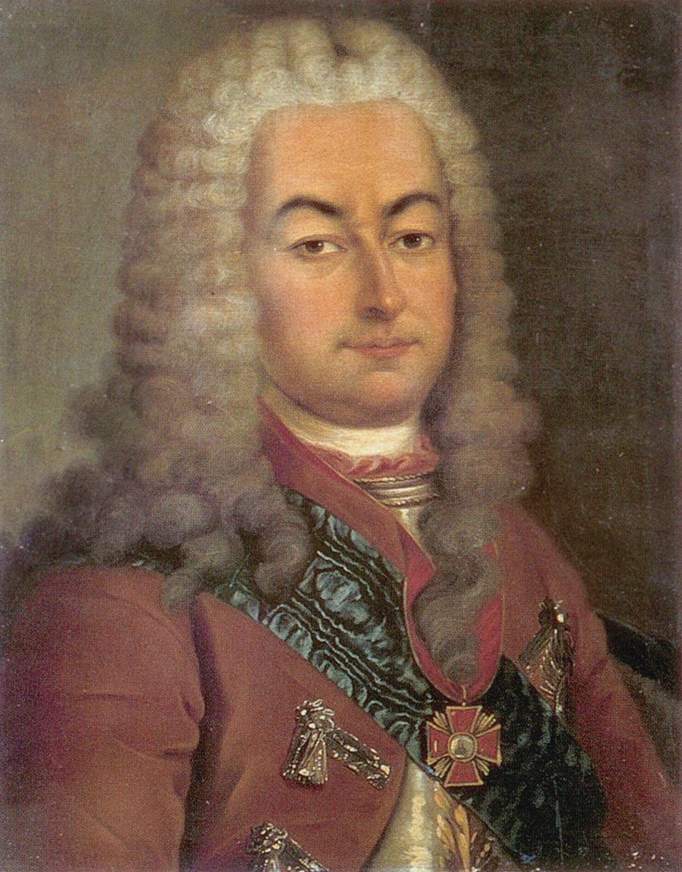 Szemjon Andrejevics Saltykov gróf portréja 1672-1742, XVIII. alkotó: Unbekannt