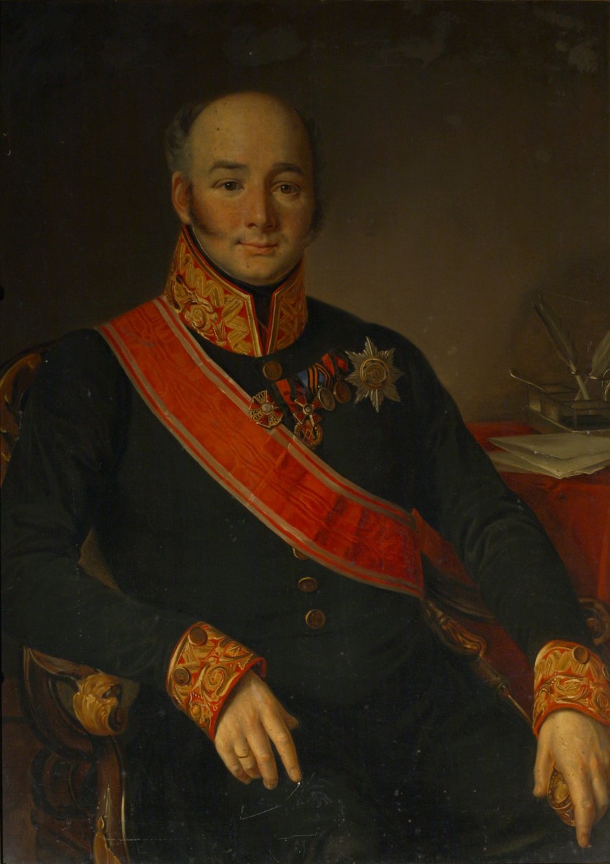 Vaszilij Olszufjev gróf portréja 1796-1858, 1830-1840 alkotó: Unbekannt