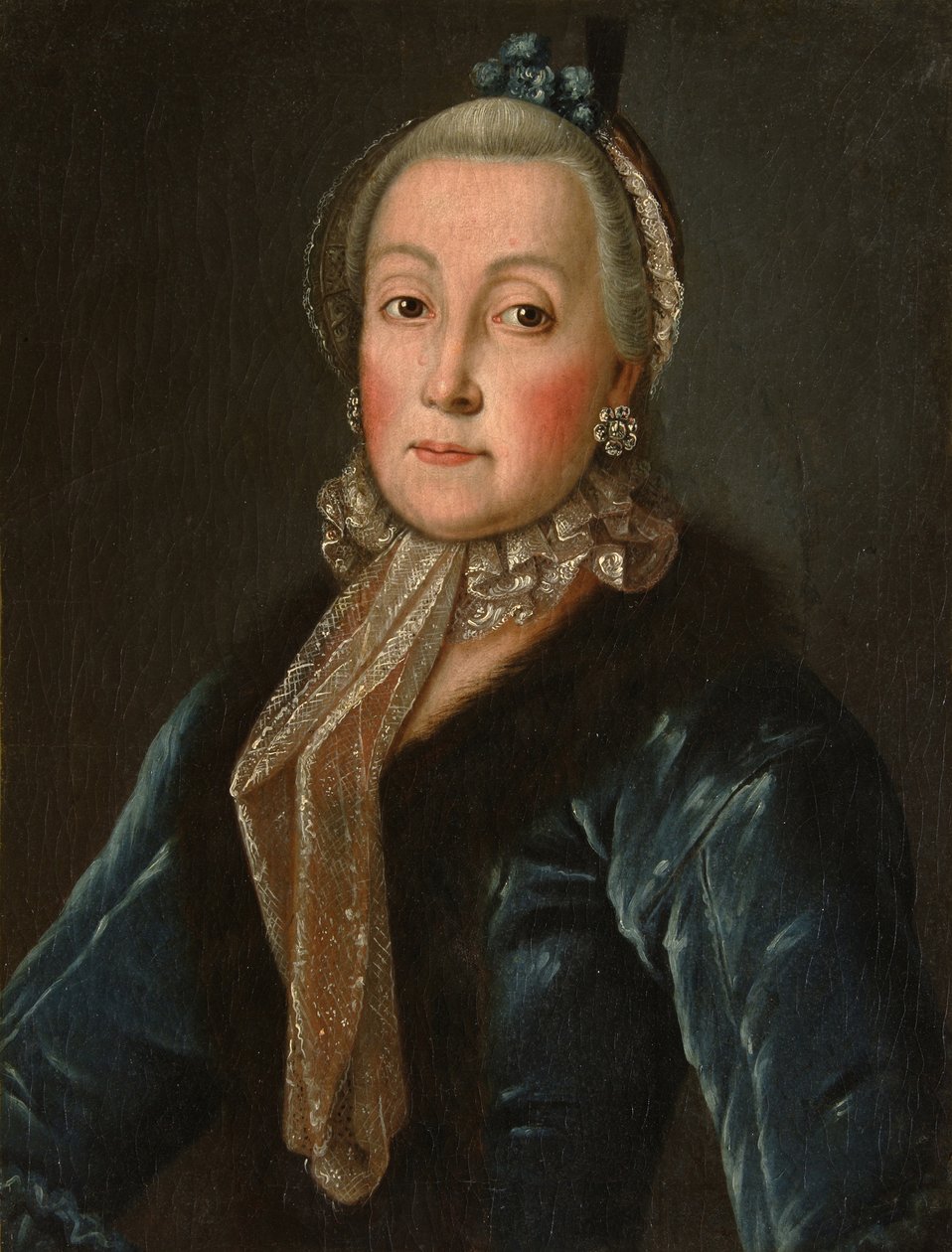 Anna Danilovna Trubetskaya grófnő portréja 1710-1780, sz.: Drutskaya-Sokolinskaya, XVIII. század második fele. alkotó: Unbekannt