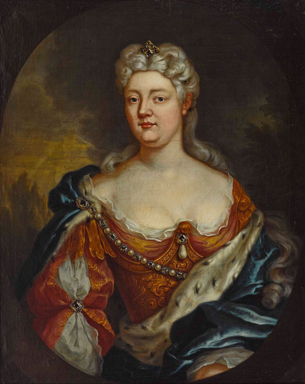 Caroline nassau-saarbrückeni grófnő portréja 1704-1774, c. 1725. alkotó: Unbekannt
