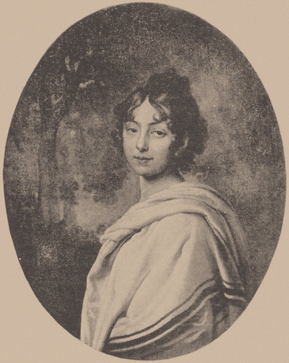 Maria Pavlovna von Pahlen grófnő portréja, szül.: Skavronskaya, c. 1810 alkotó: Unbekannt