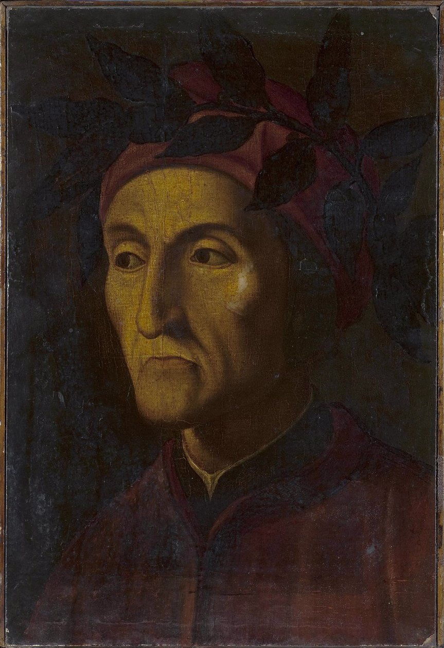 Dante Alighieri portréja 1265-1321, 16. század alkotó: Unbekannt