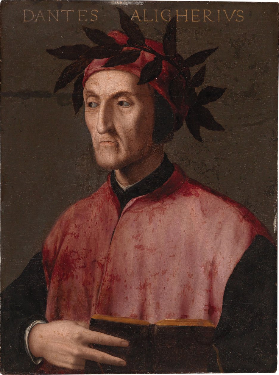 Dante Alighieri portréja, 1540 körül. alkotó: Unbekannt