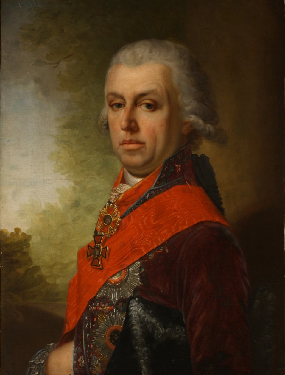 Dmitrij Prokofjevics Troscsinszkij portréja 1754-1829, 1800-as évek alkotó: Unbekannt