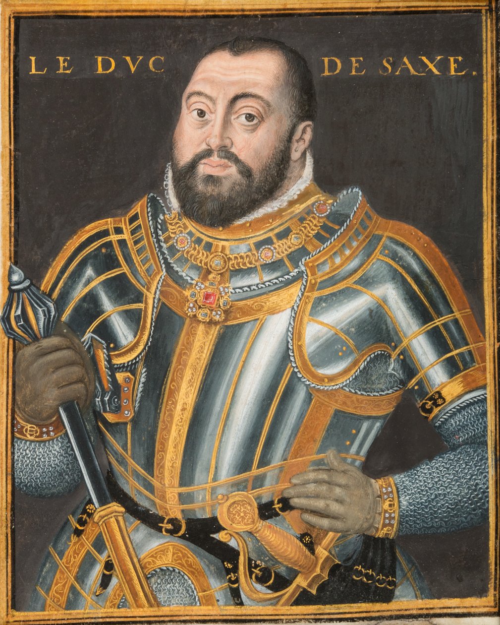 I. Johann Friedrich herceg portréja 1503-1554, szász választófejedelem, kb. 1550. alkotó: Unbekannt