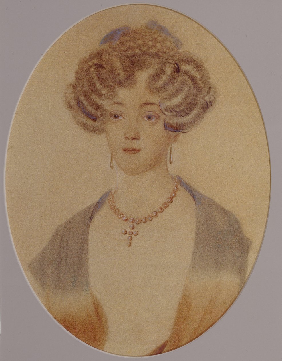 Jekatyerina Nyikolajevna Goncsarova portréja 1809-1843, 1820-as évek vége-1830-as évek eleje alkotó: Unbekannt
