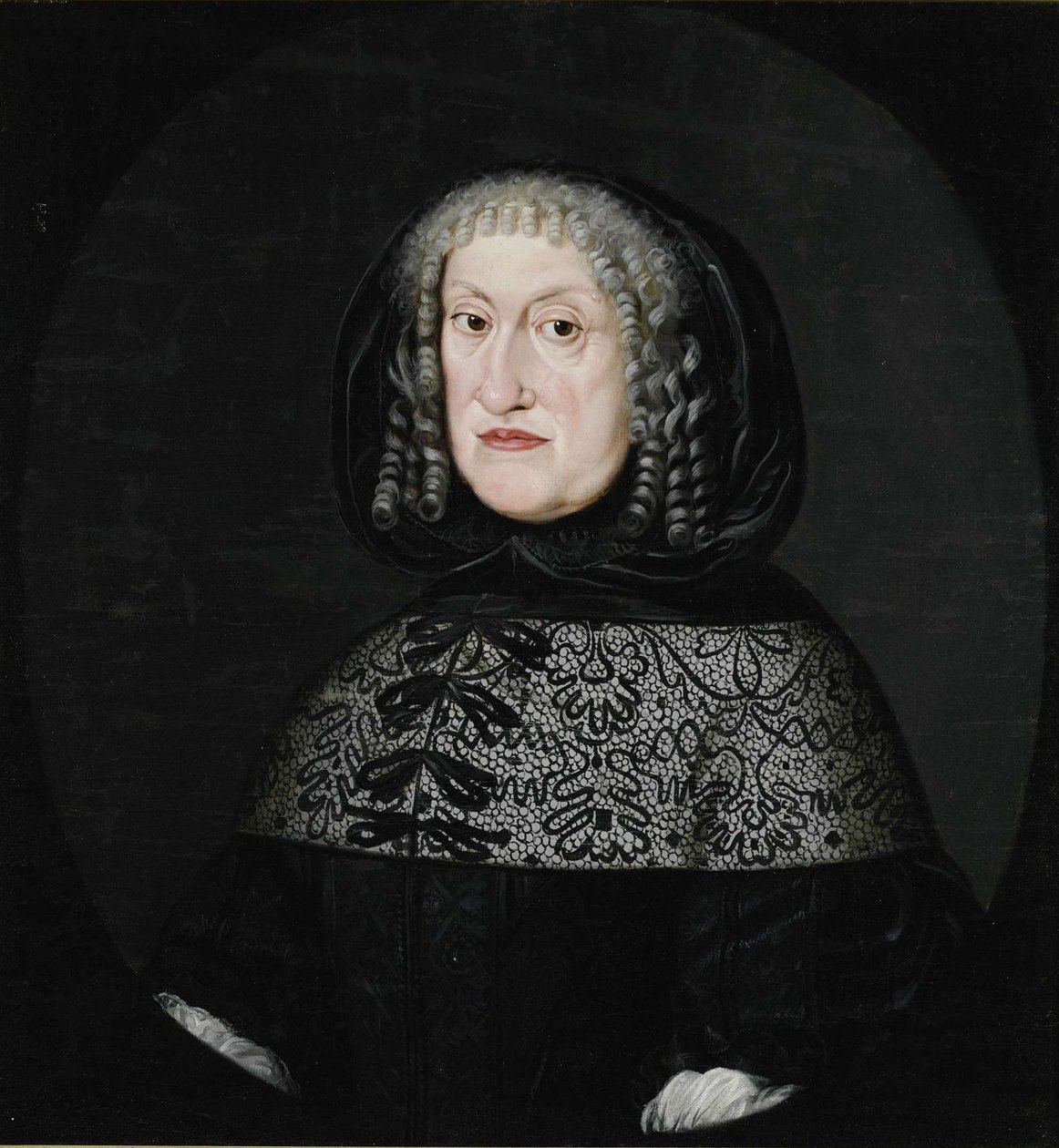 Anhalt-Zerbst Eleanor arcképe, Schleswig-Holstein-Sønderburg-Norburg hercegné 1608-1681, alkotó: Unbekannt