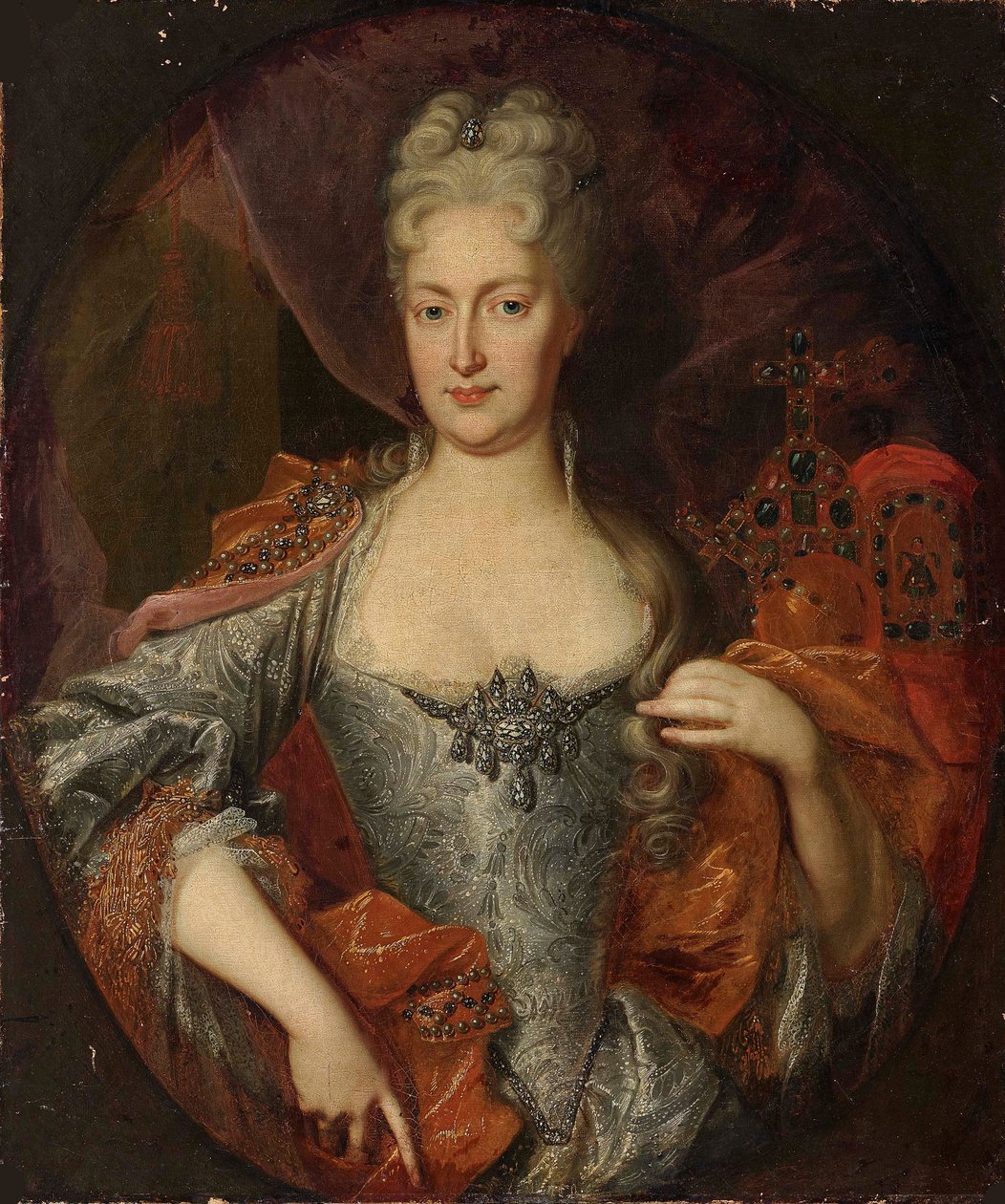 Brunswick-Wolfenbütteli Erzsébet Christine portréja 1691-1750, Szent Római..., 1720 körül. alkotó: Unbekannt