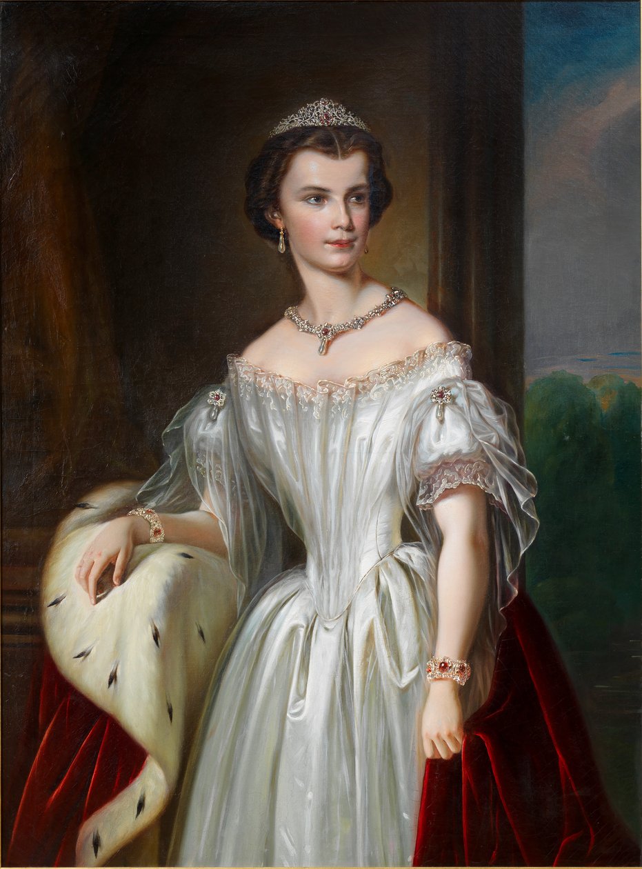 Bajor Erzsébet portréja, 1854. alkotó: Unbekannt