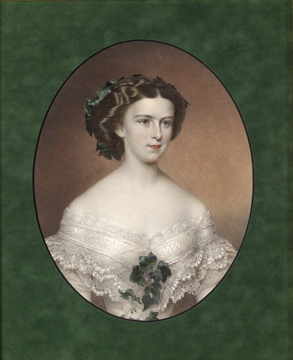 Bajor Erzsébet portréja, 1854 körül alkotó: Unbekannt