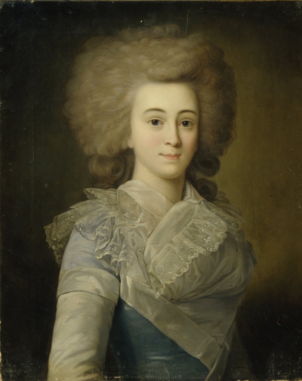 Elisaveta Alexandrovna Stroganova portréja 1745-1831, 1770p alkotó: Unbekannt