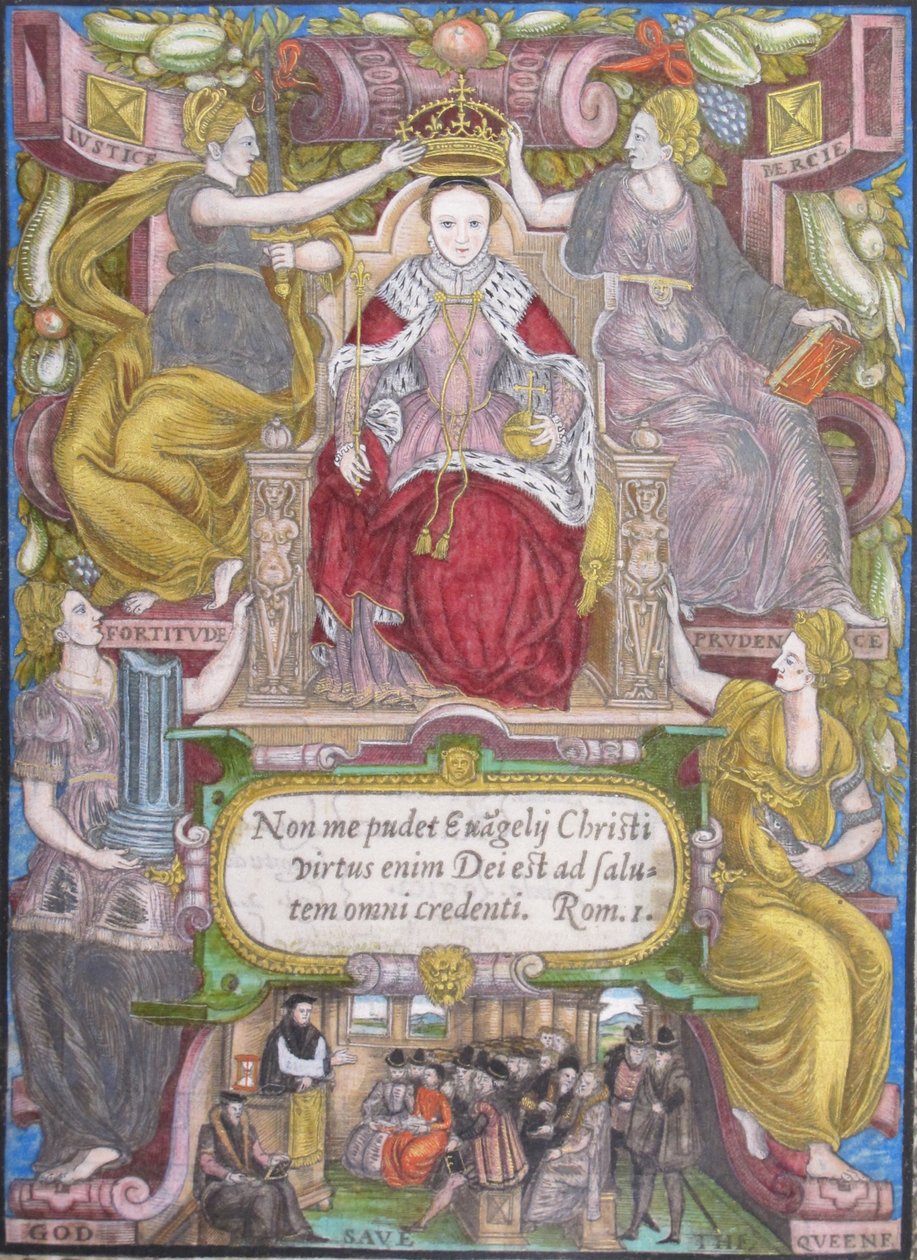 Anglia I. Erzsébet portréja koronával, 1572 alkotó: Unbekannt