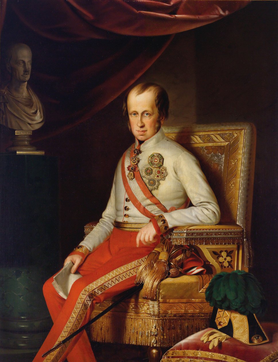 I. Ferdinánd osztrák császár portréja 1793-1875, c. 1840. alkotó: Unbekannt