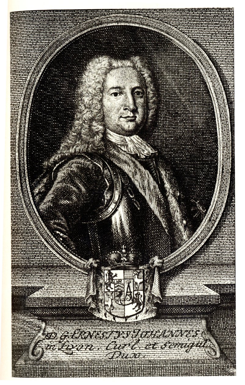 Ernst Johann von Biron 1690-1772 Kurland és Szemgallia hercegének és az Orosz Birodalom régensének portréja alkotó: Unbekannt