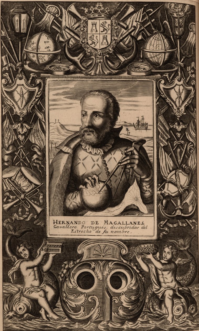 Ferdinánd Magellán portréja 1470-1521, 1624. alkotó: Unbekannt