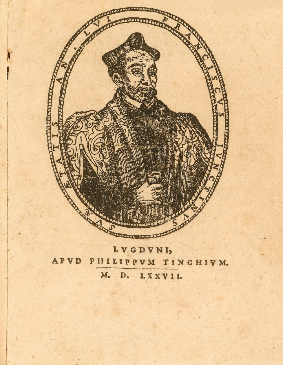 Francesco Giuntini portréja 1523-1590, 1577. alkotó: Unbekannt