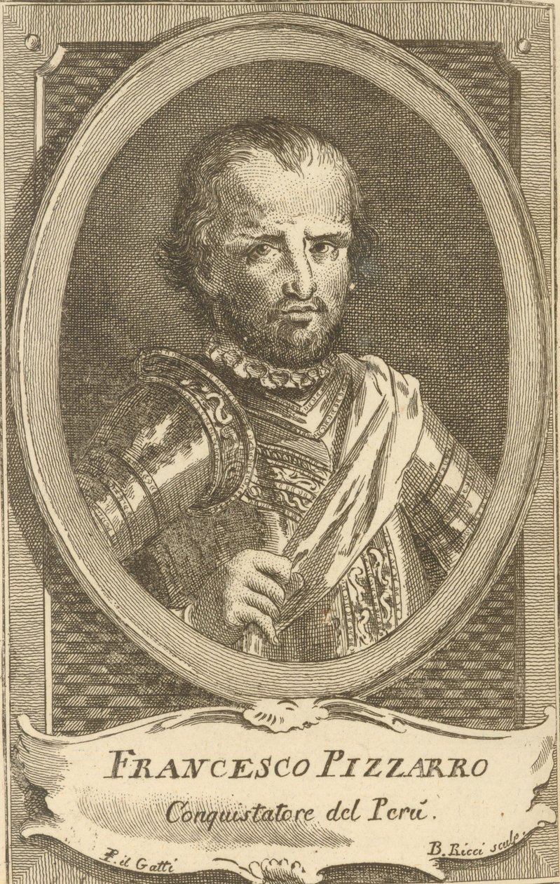 Francisco Pizarro portréja, 1778. alkotó: Unbekannt
