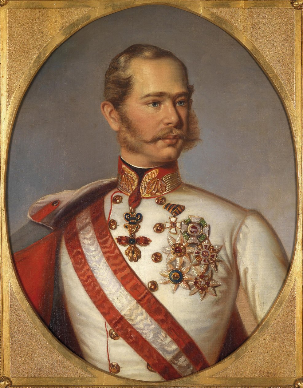 I. Ferenc József osztrák portréja, 1855 körül alkotó: Unbekannt