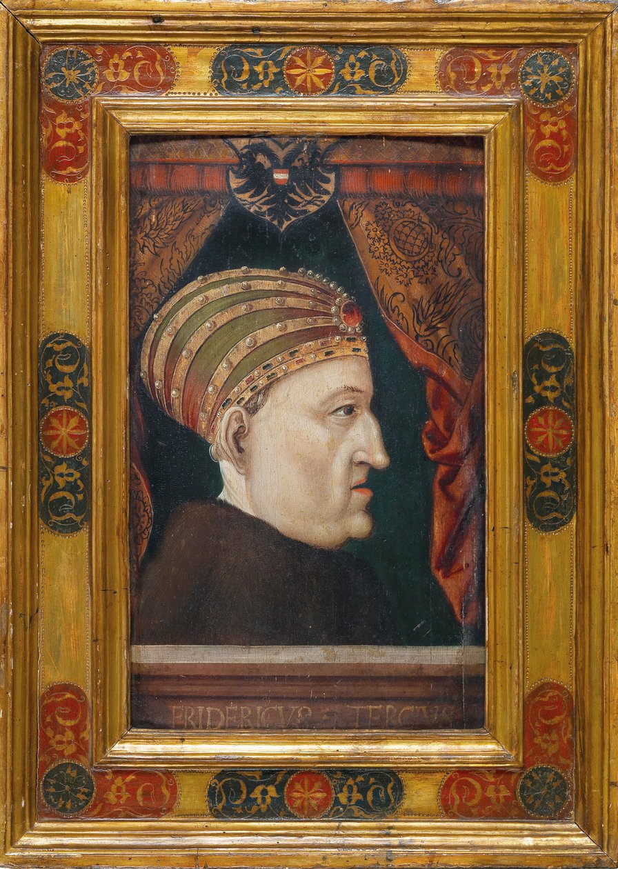 III. Frigyes 1415-1493, 1552-es római római császár portréja. alkotó: Unbekannt