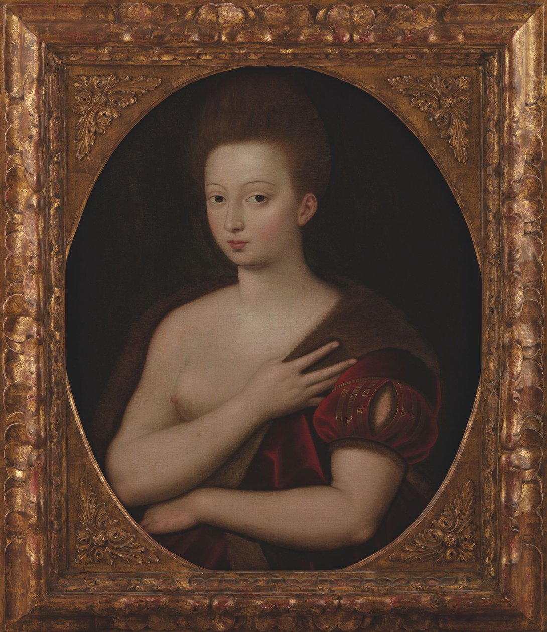 Gabrielle dEstrées portréja 1573-1599, 1600 előtt. alkotó: Unbekannt