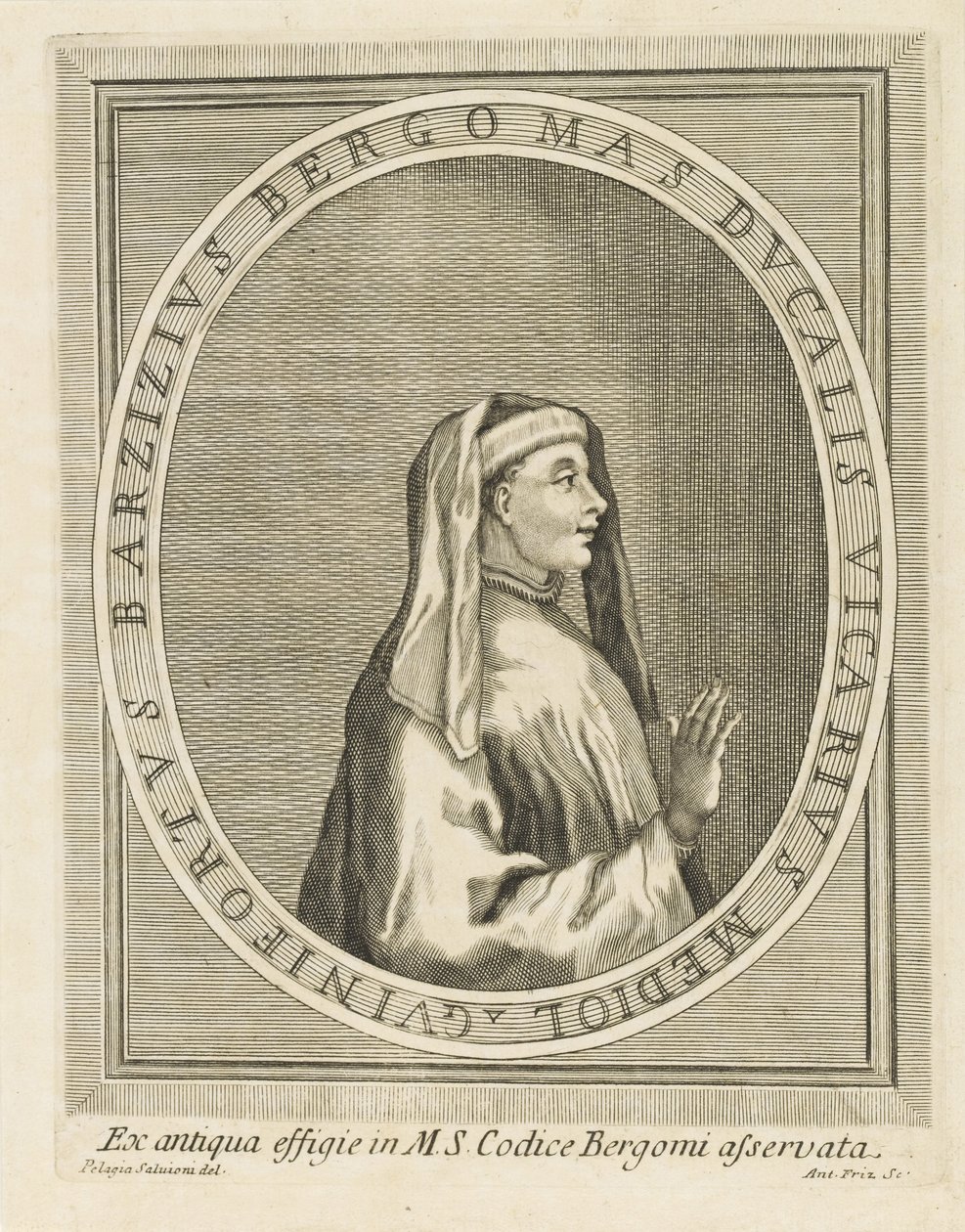 Gasparinus de Bergamo portréja, 1716-1717. alkotó: Unbekannt