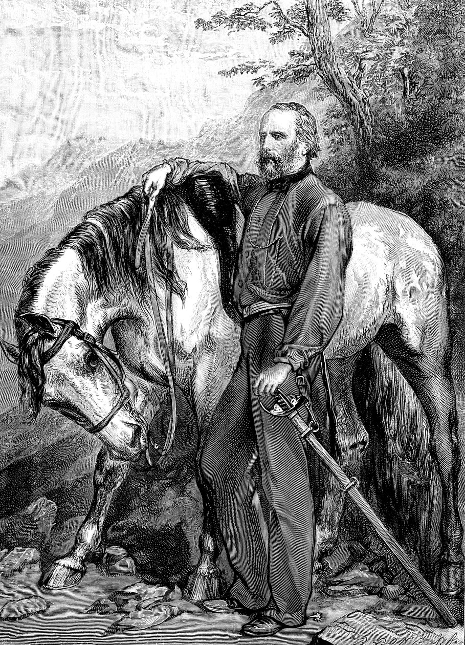 Giuseppe Garibaldi portréja 1807-1882, 1861 alkotó: Unbekannt