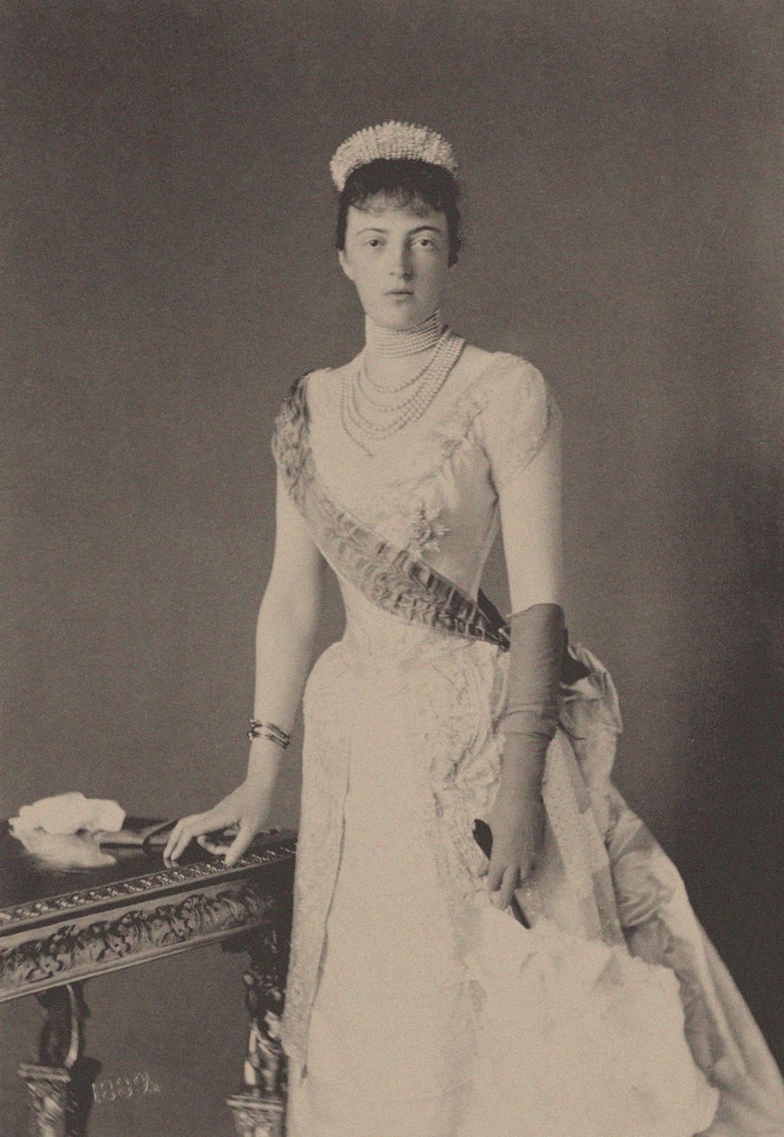 Anasztázia Mihajlovna orosz nagyhercegnő portréja 1860-1922, 1889. alkotó: Unbekannt