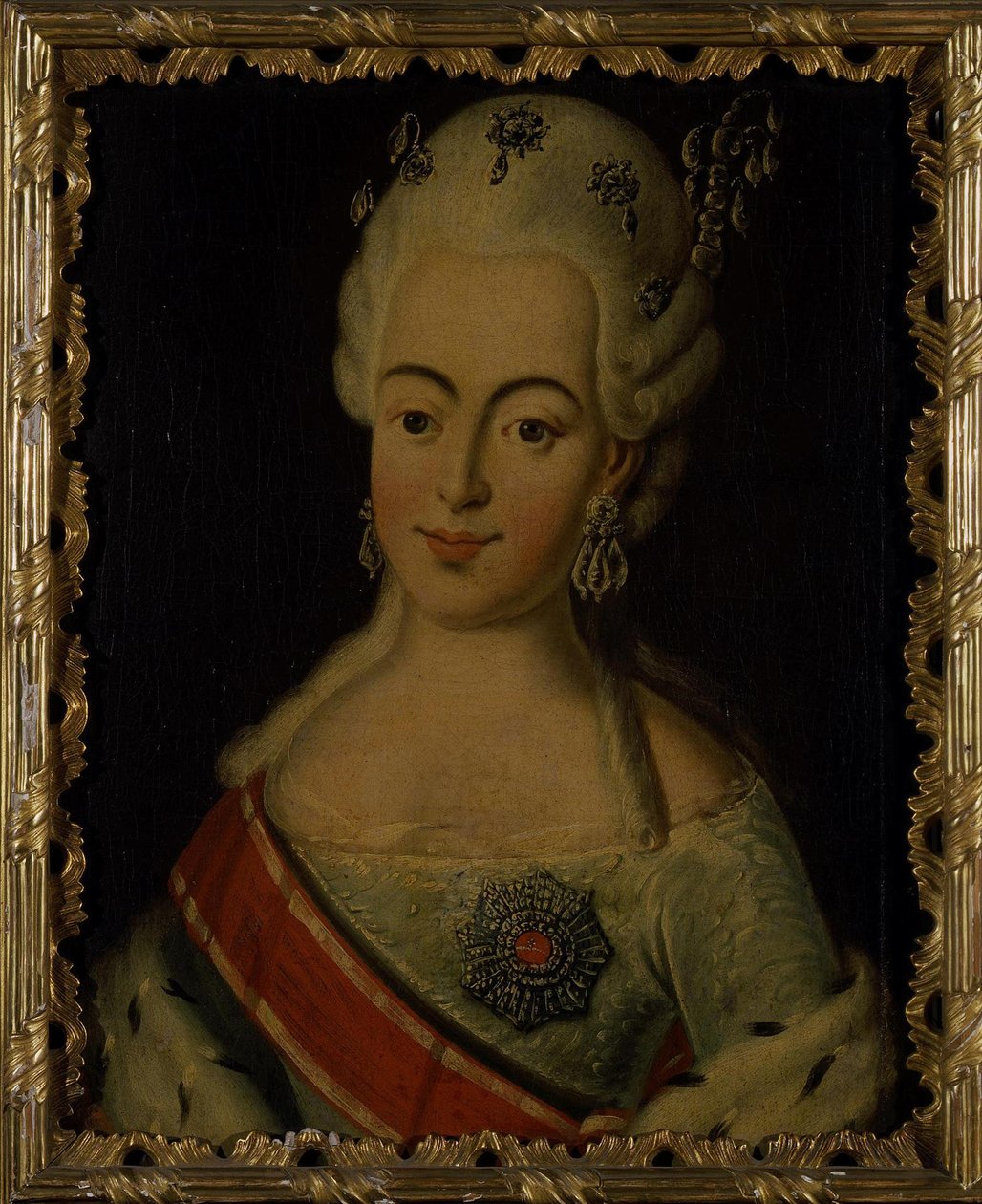 Natalja Alekszejevna orosz nagyhercegnő 1755-1776, Vilhelmina Lujza hercegnő portréja alkotó: Unbekannt
