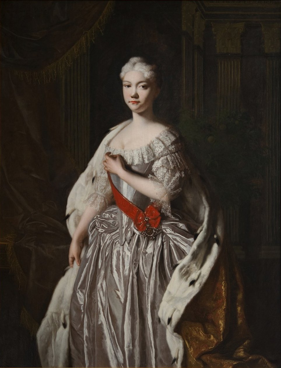 Natalja Alekszejevna orosz nagyhercegnő portréja, 17141728, 1720-as évek vége alkotó: Unbekannt