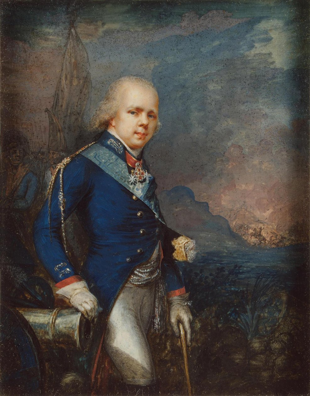 Konstantin Pavlovics orosz nagyherceg portréja 1779-1831 az 1799-es novi csata előtt alkotó: Unbekannt