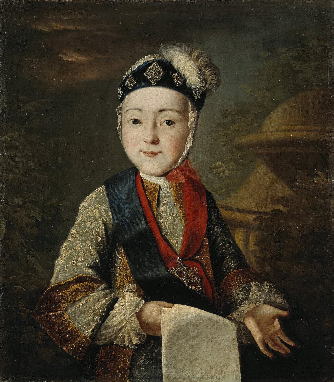 Pavel Petrovich nagyherceg 1754-1801 gyermekkori portréja, XVIII. század közepe. alkotó: Unbekannt