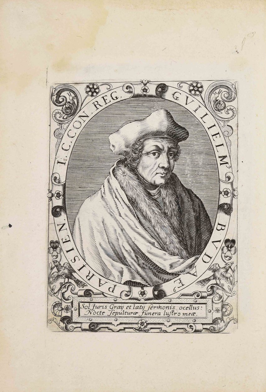 Guillaume Budé portréja 1467-1540, 1627. alkotó: Unbekannt