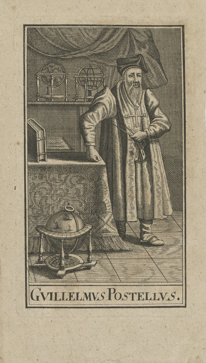 Guillaume Postel portréja 1510-1581, 1740 előtt. alkotó: Unbekannt