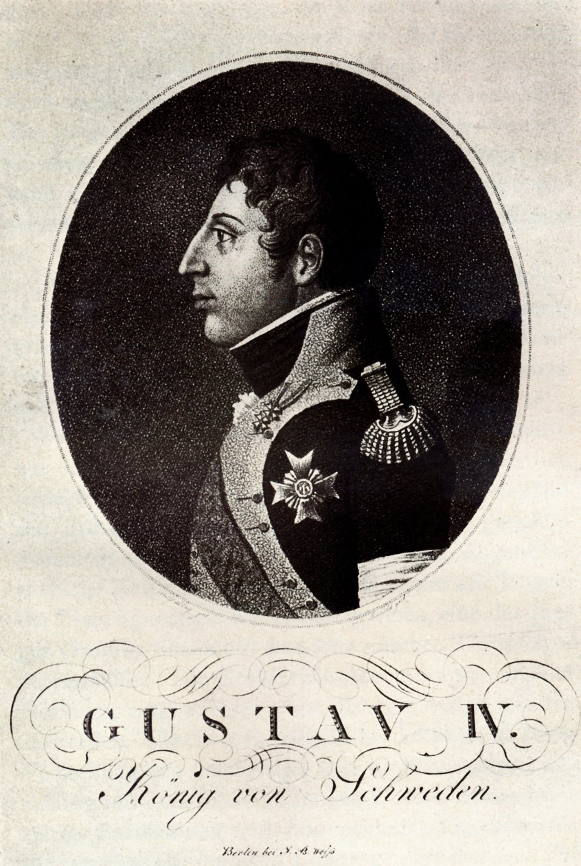 IV. Svéd Gustav Adolf portréja, 19. század eleje. alkotó: Unbekannt