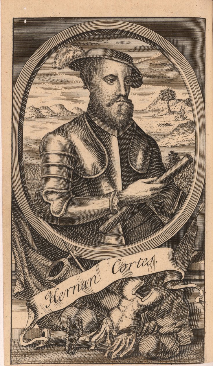 Hernan Cortes portréja 1485-1547, 1741. alkotó: Unbekannt
