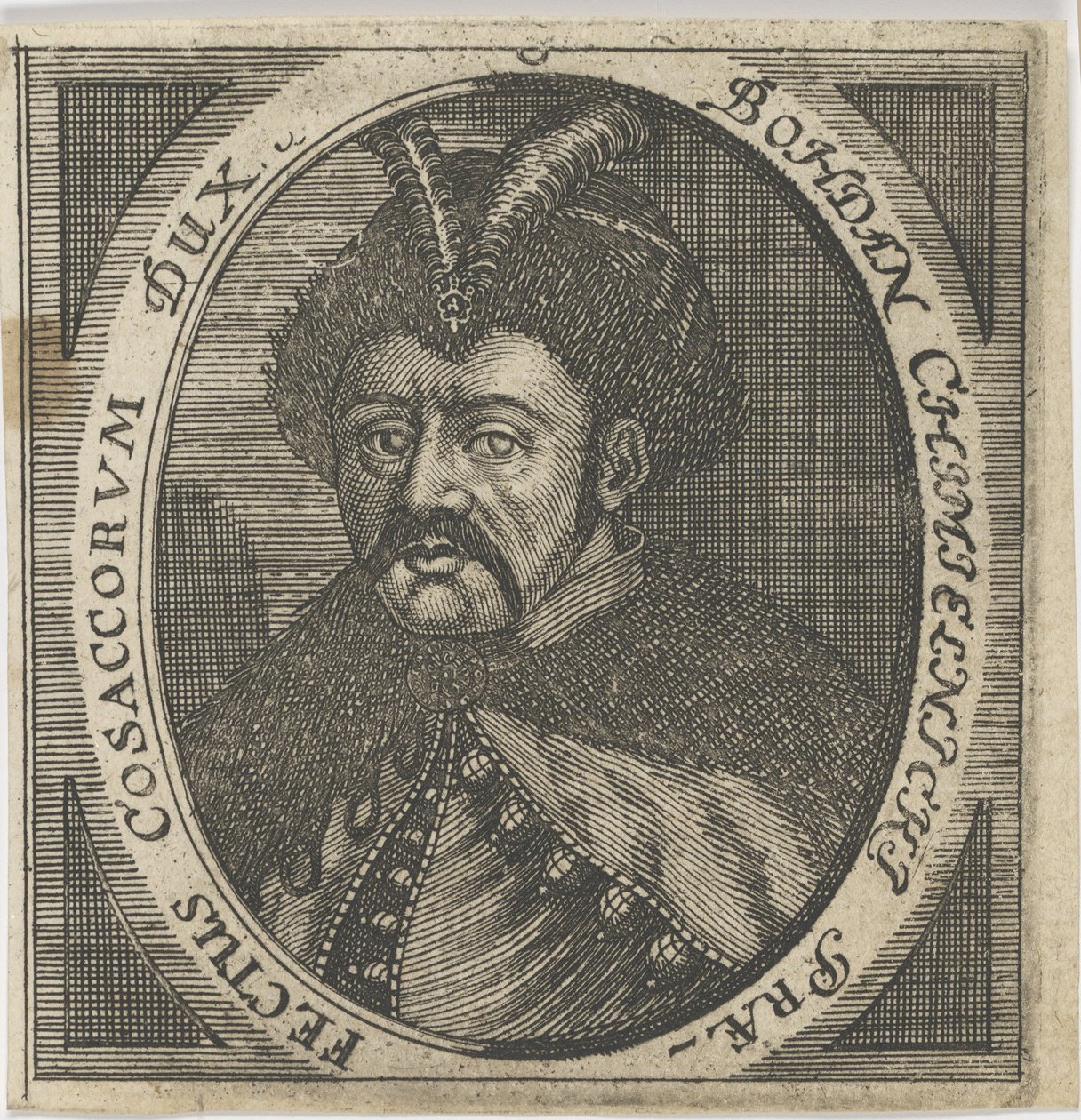 Bohdan Hmelnickij hetman portréja 1595-1657, 1650 után. alkotó: Unbekannt