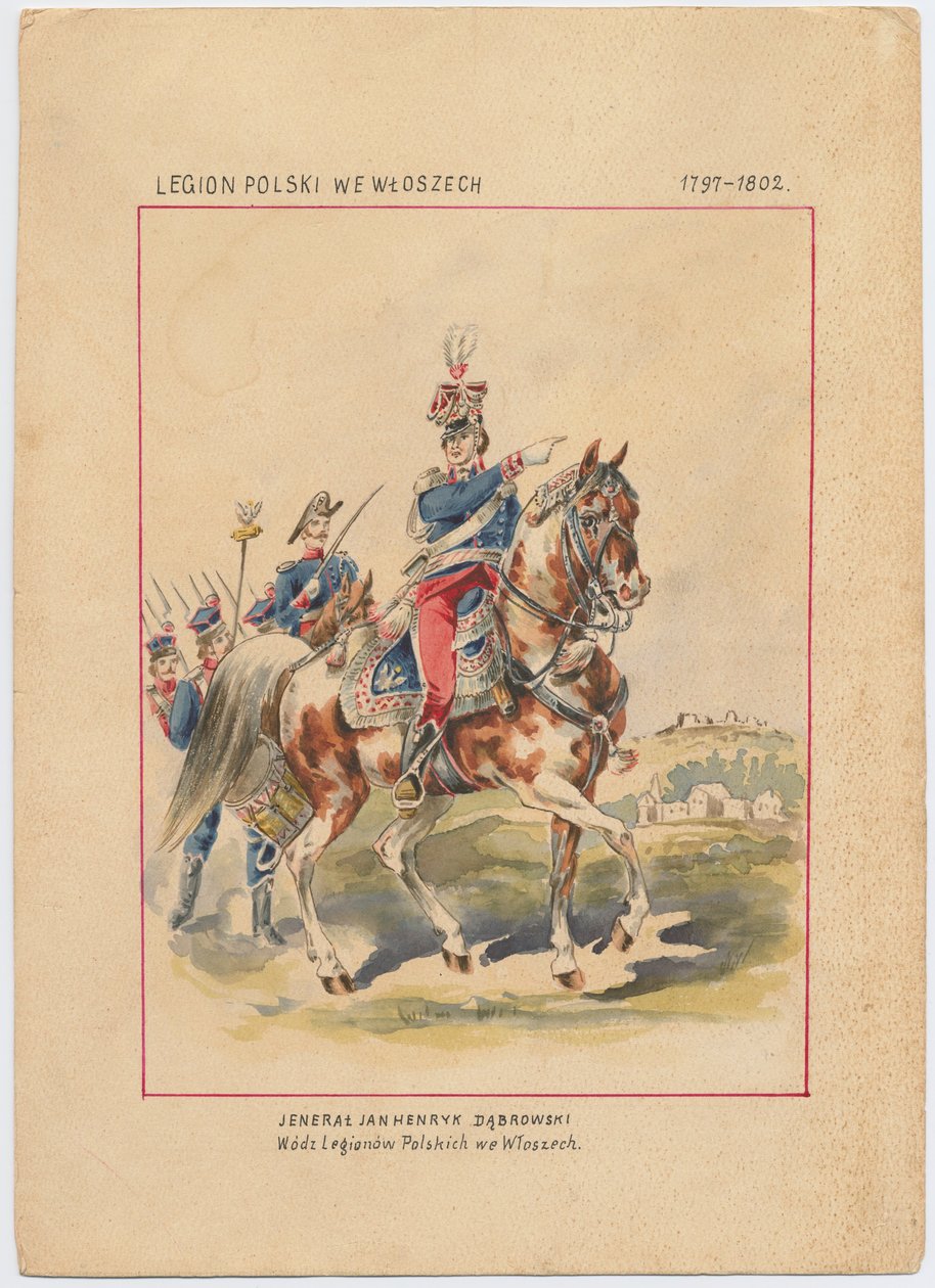 Jan Henryk Dabrowski portréja, c. 1797-1800 alkotó: Unbekannt