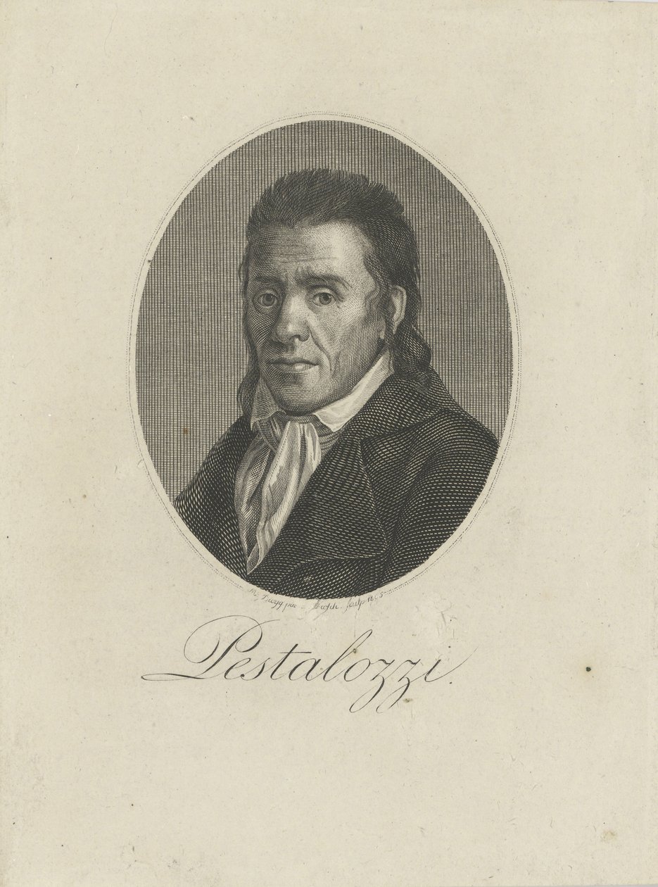 Johann Heinrich Pestalozzi portréja 1746-1827, 1805. alkotó: Unbekannt