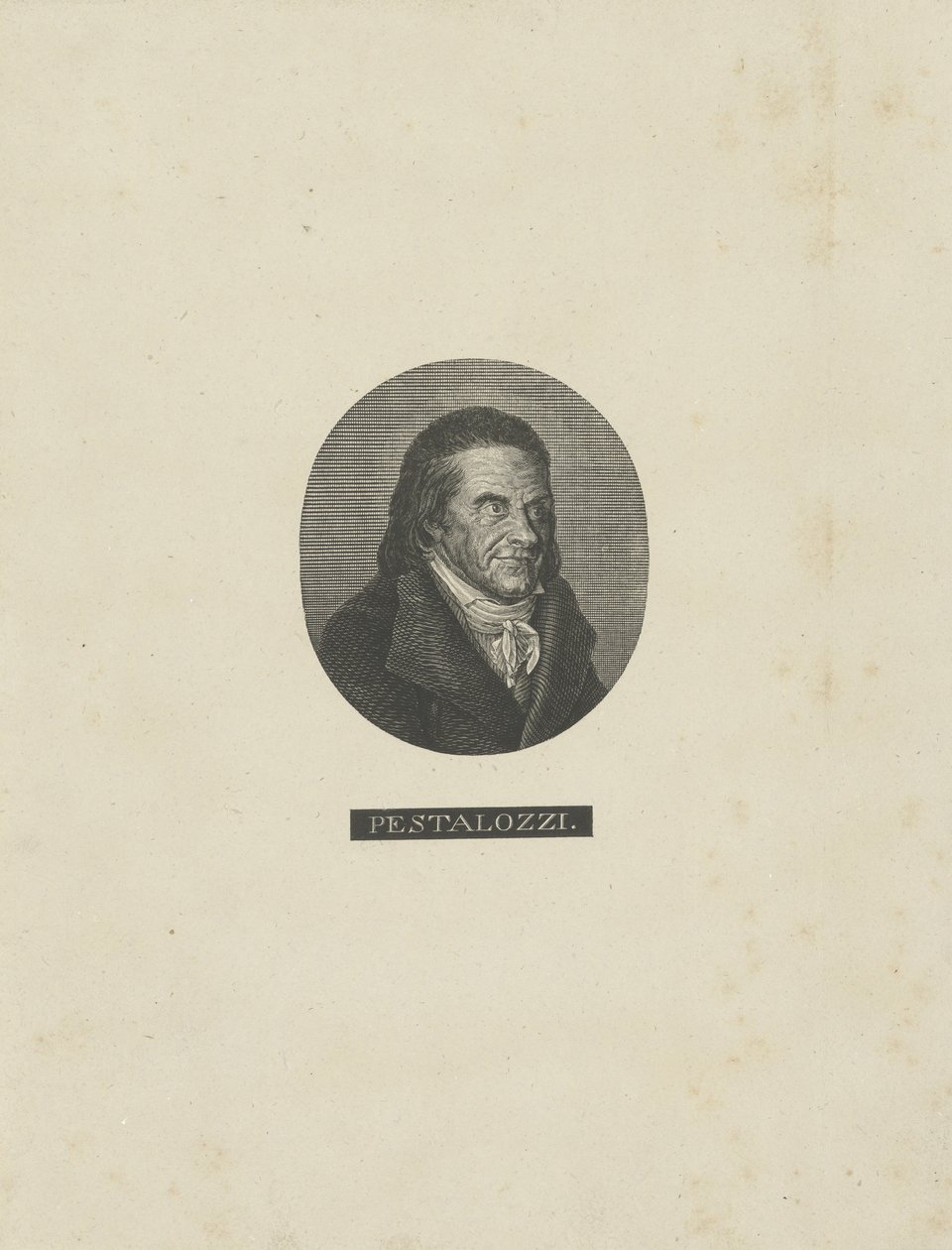 Johann Heinrich Pestalozzi portréja 1746-1827 , c. 1830. alkotó: Unbekannt