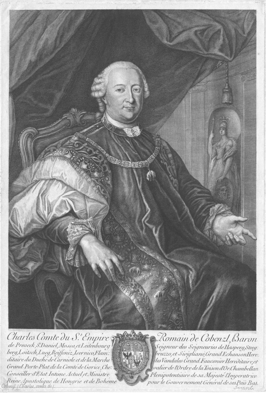 Johann Karl Philipp Graf von Cobenzl portréja 1712-1770. alkotó: Unbekannt